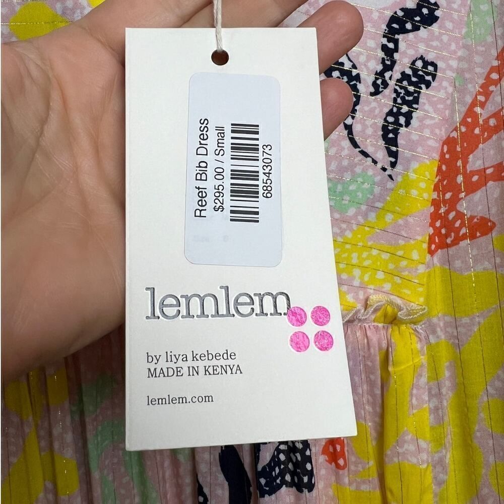 NWT Lemlem Reef Bib Mini Dress NWT Sz. S - Picture 5 of 6